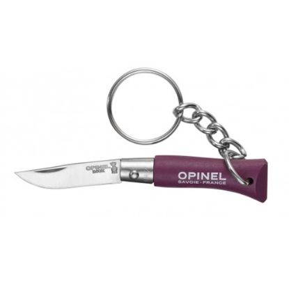 Image de Couteau Opinel porte clé aubergine