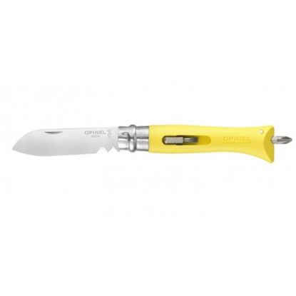 Image de Couteau Opinel bricolage n°9 inox jaune