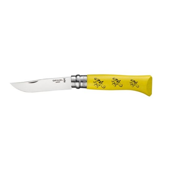 Image de Couteau Opinel n°8 tour de france inox jaune