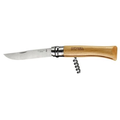 Image de Couteau Opinel n°10 tire bouchon inox