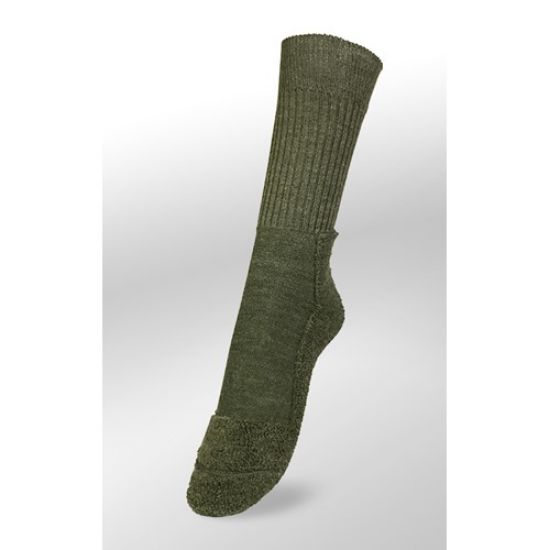 Image de Chaussettes Veith light olive merino