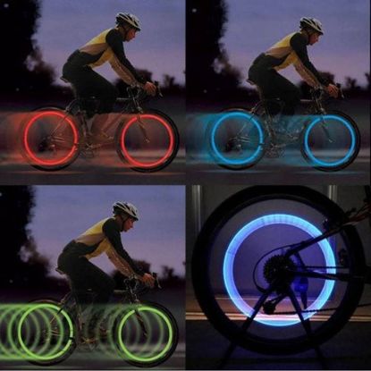 Image de 2 lampes à fixer sur valves de vélo