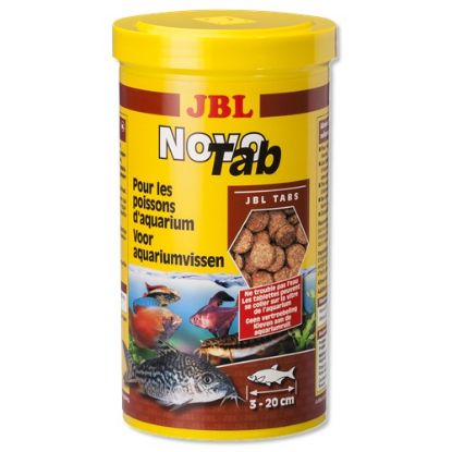 Image de Aliment de base en comprimés pour tous les poissons d'aquarium JBL novo tab 100ml