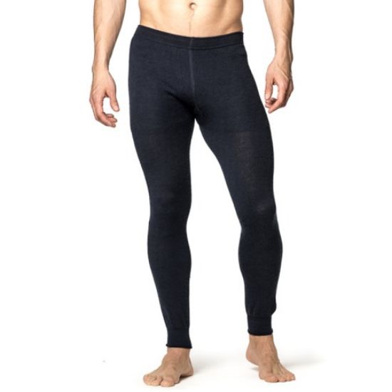 Image de Collant woolpower unisexe long johns 200 noir merinos